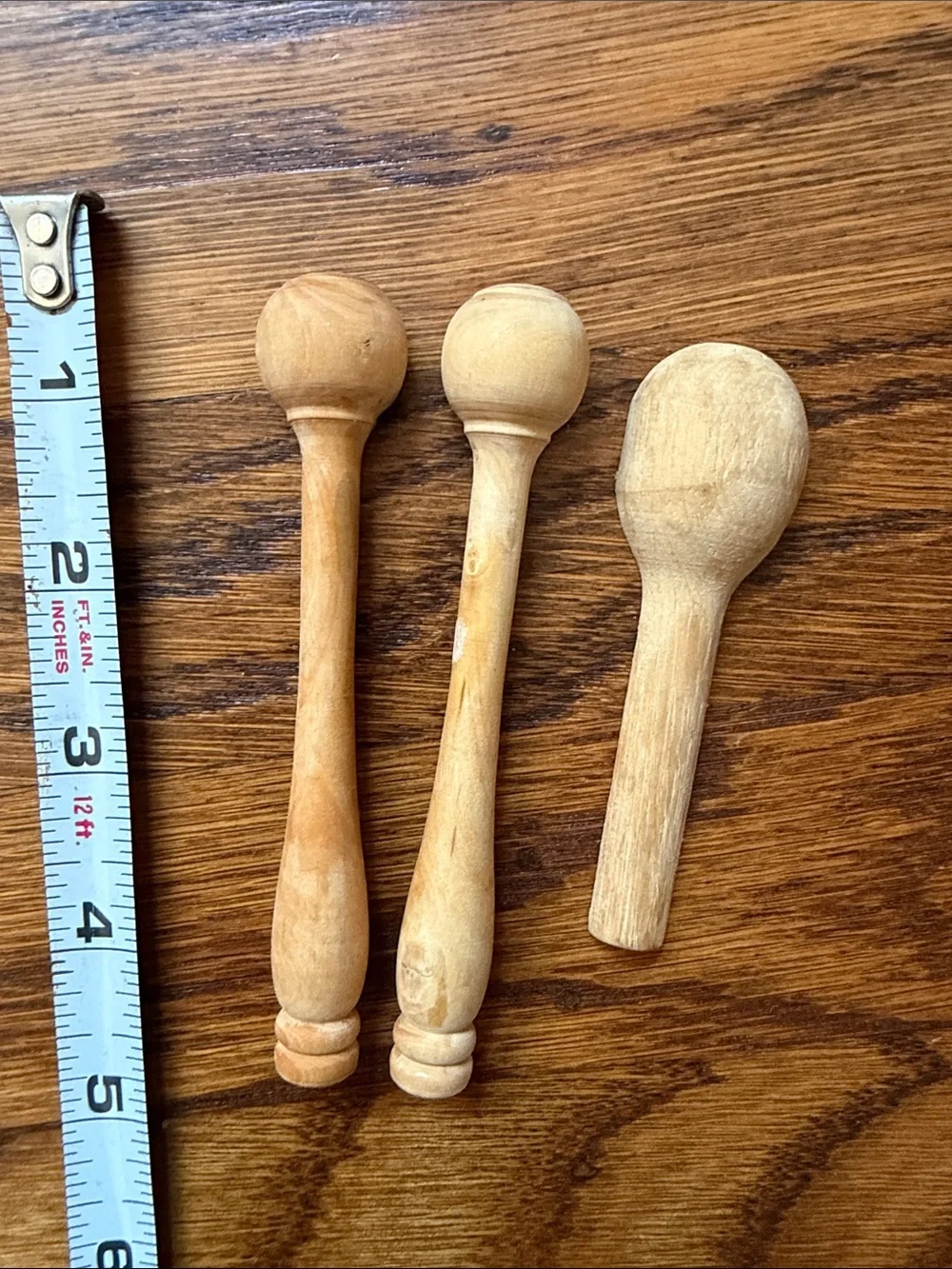 Handcrafted Wooden Scoop Set - Natural Wood